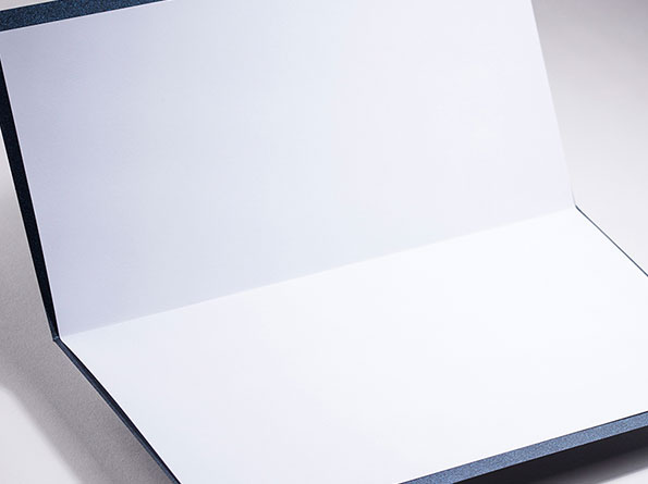 Aufgeklappte Firmen-Weihnachtskarte – vergrößerte Abbildung Aufgeklappte Firmen-Weihnachtskarte